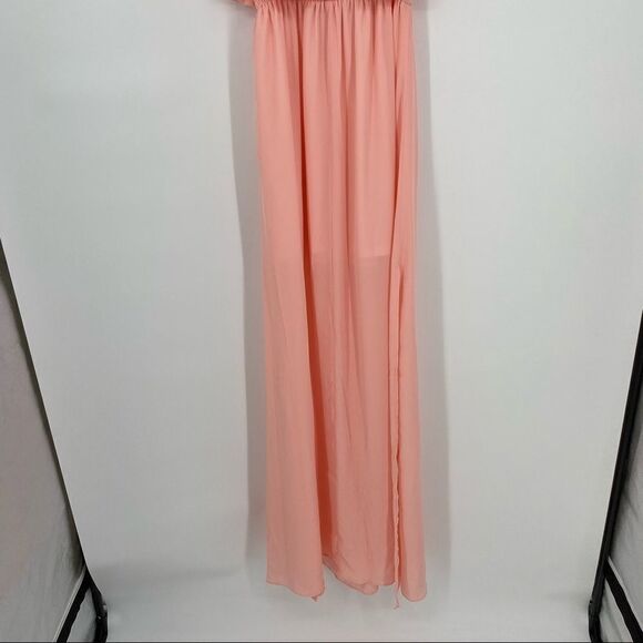 NWT Show Me Your Mumu Frosty Pink Hacienda Maxi Dress NWT Small off shoulder - Picture 8 of 11